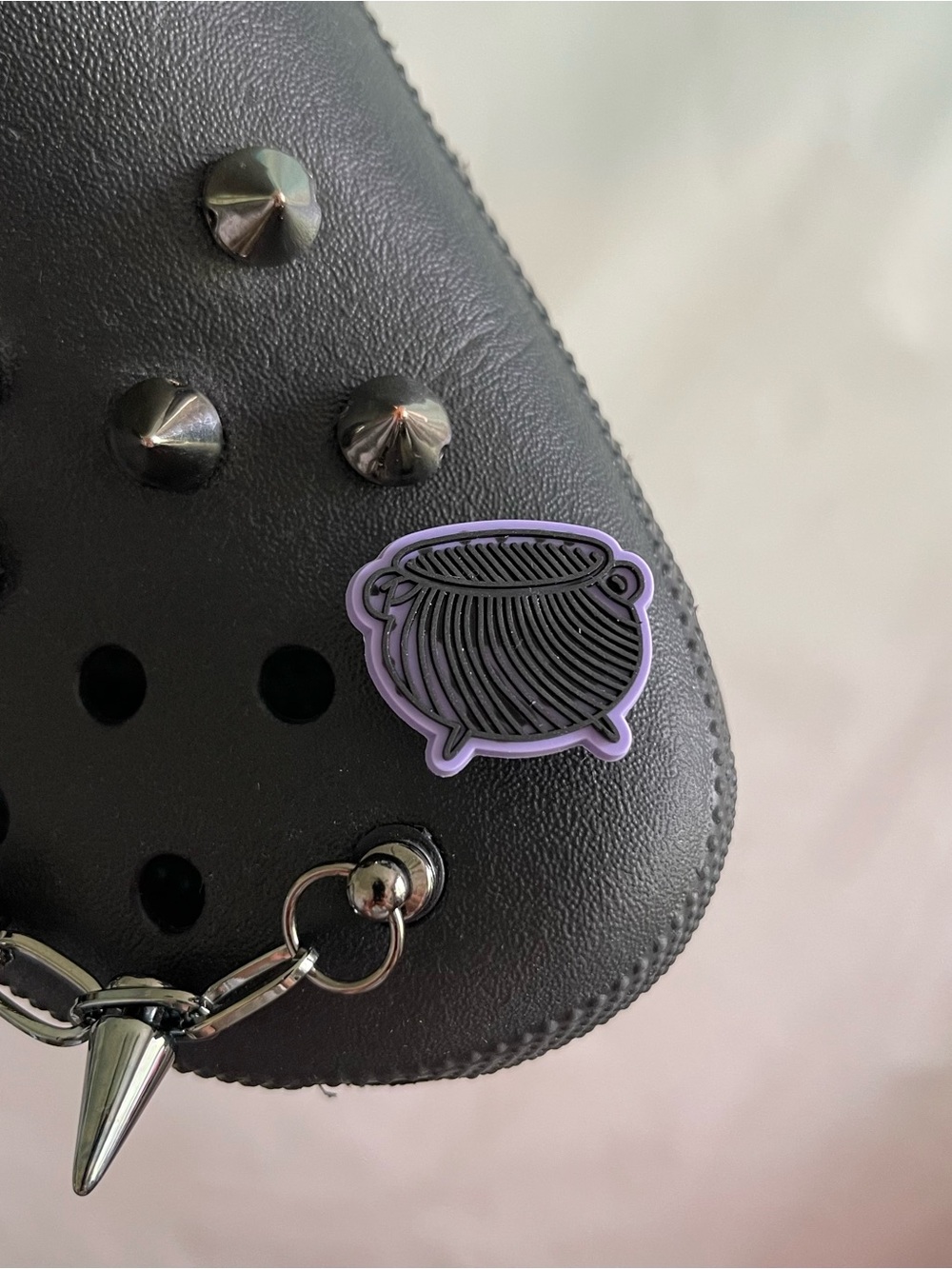 Purple Witch Cauldron Crocs Jibbitz Charm